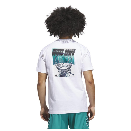 Adidas Ανδρική κοντομάνικη μπλούζα Hoops Graphic Tee